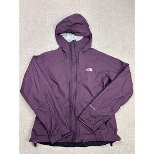The North Face HyVent DT Rain Jacket Womens XS Purple Hooded Waterproof Shell